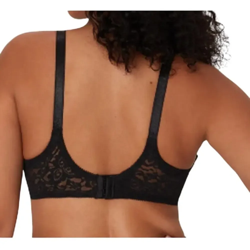 Bali Lace 'N Smooth Underwire Bra Black Womens 36C